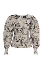 Moda Operandi Anouki Floral Printed Puff Sleeve Blouse