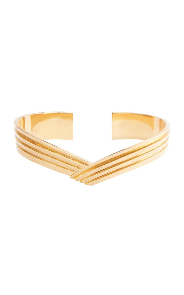 Moda Operandi Leda Madera Susan Gold-plated Brass Cuff