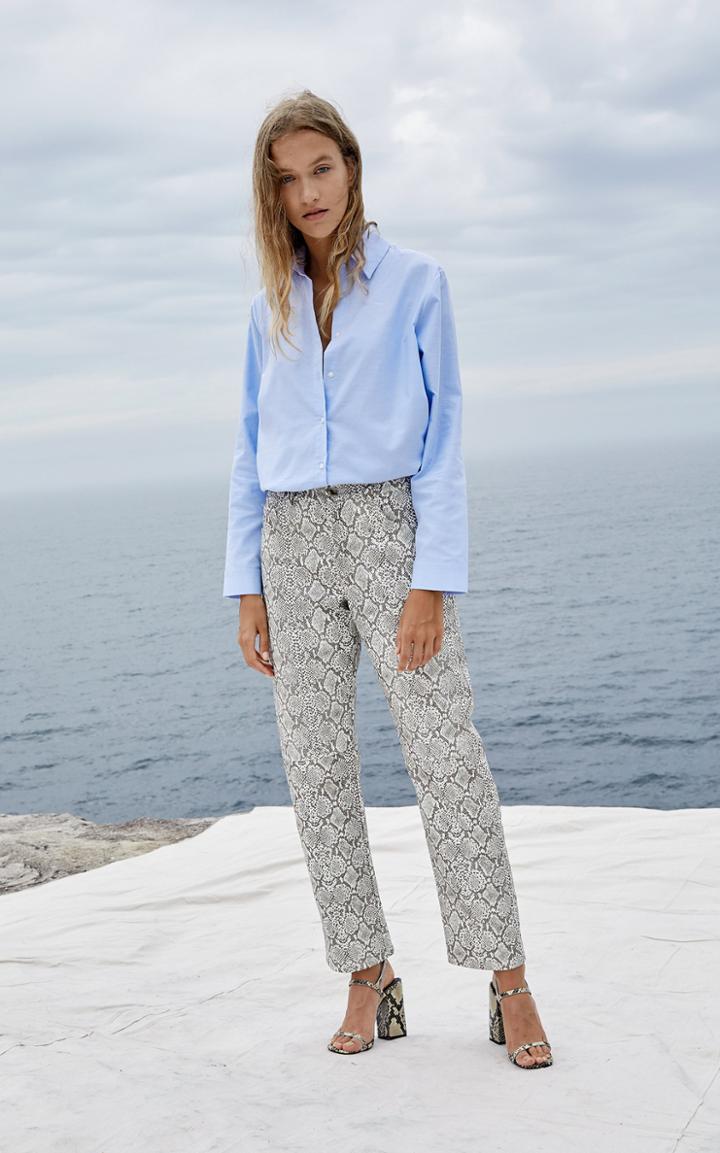 Georgia Alice Python Straight-leg Pants