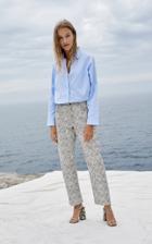 Georgia Alice Python Straight-leg Pants