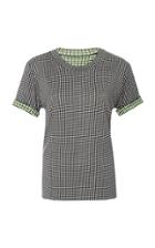 Rosie Assoulin Reversible Checked Jersey T-shirt