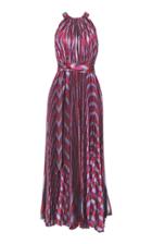 Maria Lucia Hohan Inais Lurex Chiffon Pleated Dress