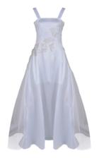 Shatha Essa Dove Embellished Satin Gown