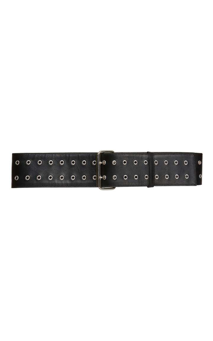 Monse Double Grommet Leather Belt