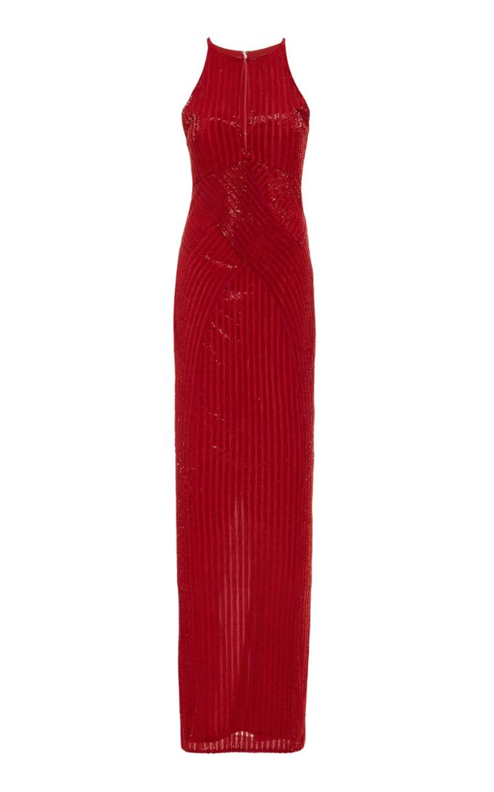 Moda Operandi Rachel Gilbert Ainsley Ribbed-knit Gown Size: 0