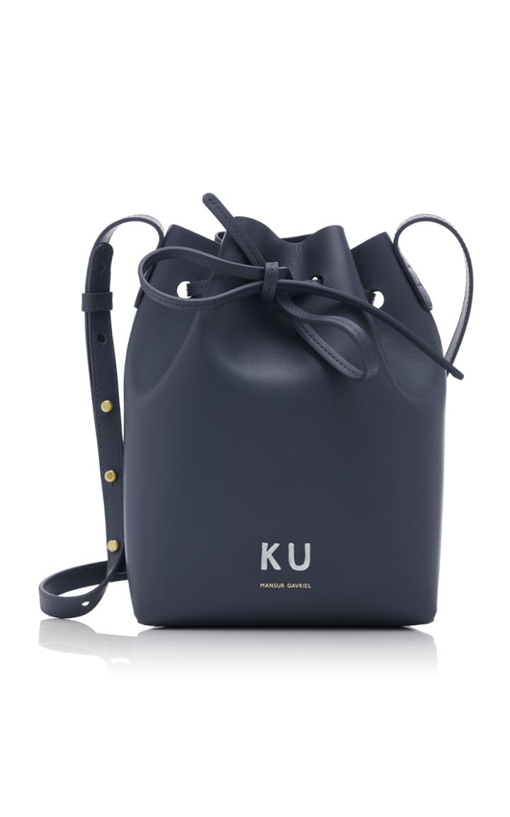 Moda Operandi Mansur Gavriel Monogrammable Calf Mini Bucket Bag