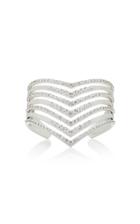 Lynn Ban Jewelry Sterling Silver White Sapphire Cuff