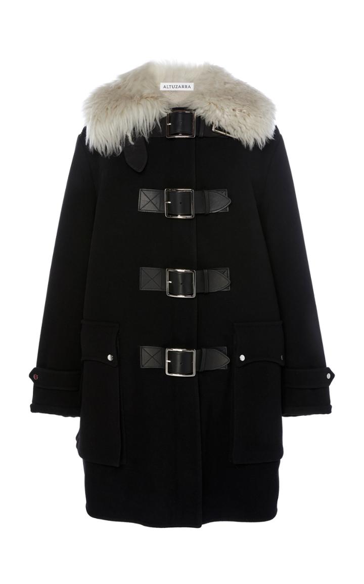 Altuzarra Crocker Wool-blend Buckle Front Coat