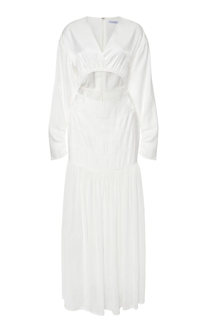 Atoir Falling Like Stars Cutout Poplin Maxi Dress