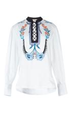 Temperley London Peacock Lace Up Shirt
