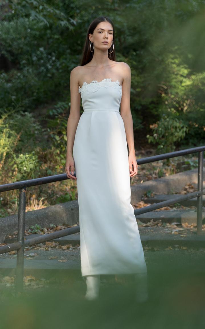 Moda Operandi Lein Tulip Crepe Gown Size: 00