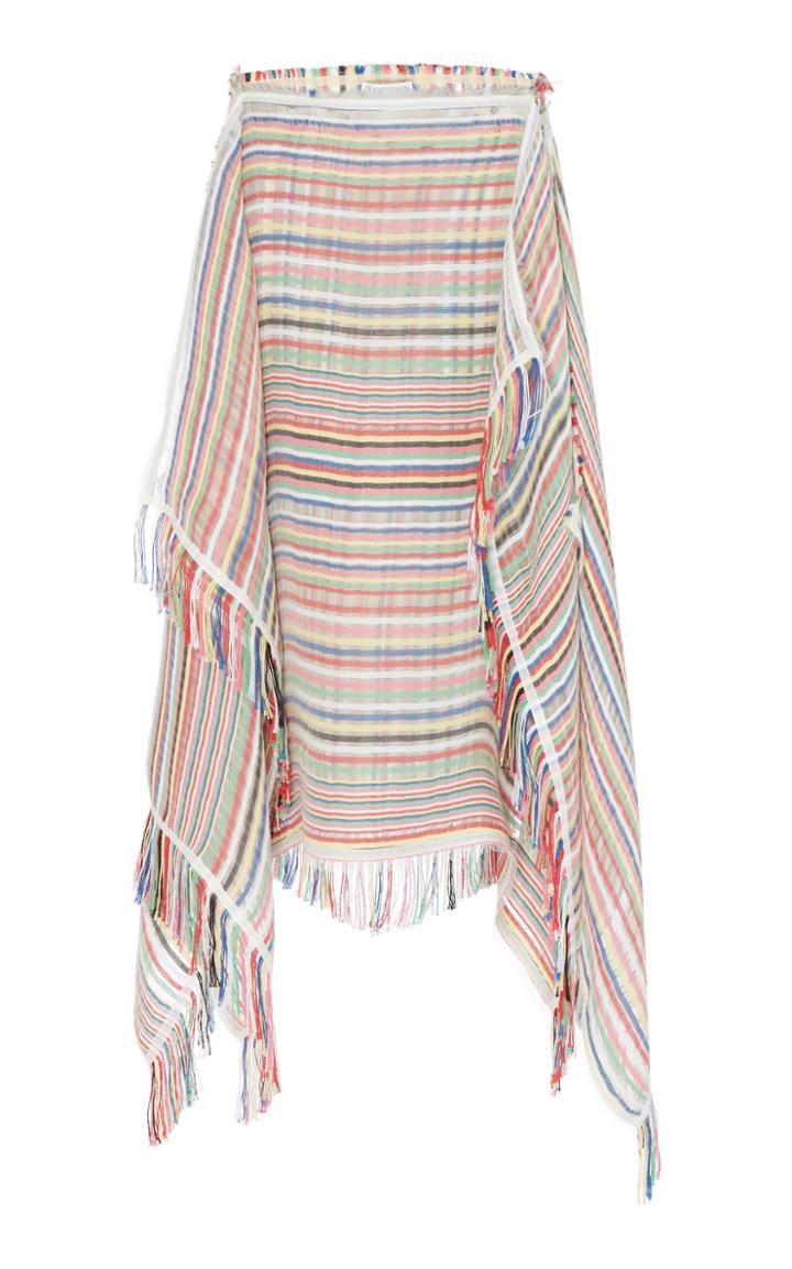 Jw Anderson Stripe Rope Jacquard Maxi Skirt