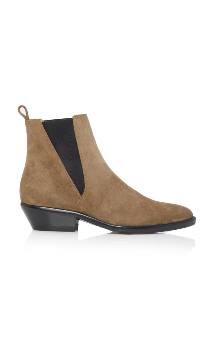Isabel Marant Drenky Calf Suede Chelsea Boots