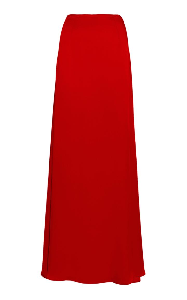 Lapointe Double-faced Satin Maxi Skirt