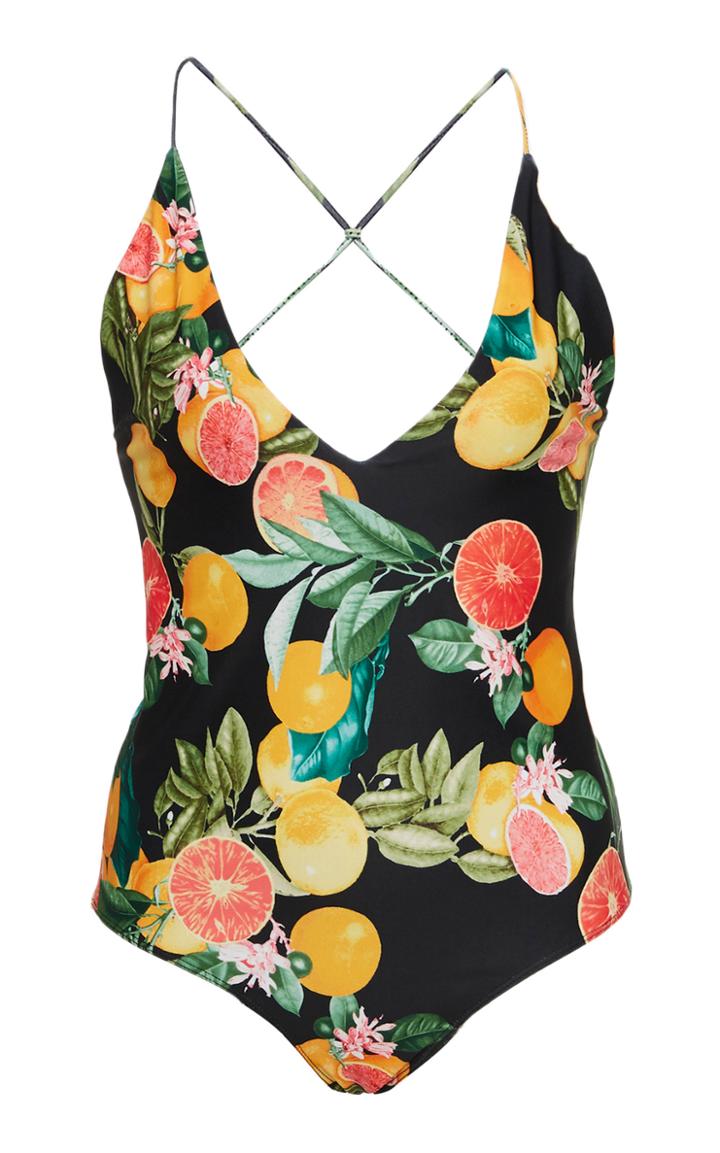 Moda Operandi Cara Cara Sagg Main Printed Swimsuit Size: 8