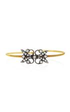 Montse Esteve 18k Gold Oxidized Silver And Diamond Cuff