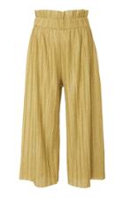 Patbo Pleated Lurex Cropped Pant