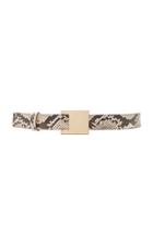 Maison Boinet Python-printed Leather Belt Size: 80 Cm