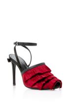 Marco De Vincenzo Fringed Satin Sandals