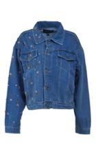 Anouki Oversized Embroidered Denim Jacket