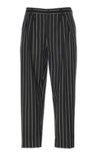 Dolce & Gabbana Pinstriped Wool-blend Cropped Pants