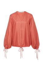 Moda Operandi Bouguessa Tie-up Puffed Sleeves Top Size: Xs