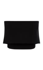 Alex Perry Zak Cropped Crepe Top