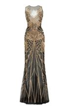 Moda Operandi Zuhair Murad Deco Embroidered Tulle Gown
