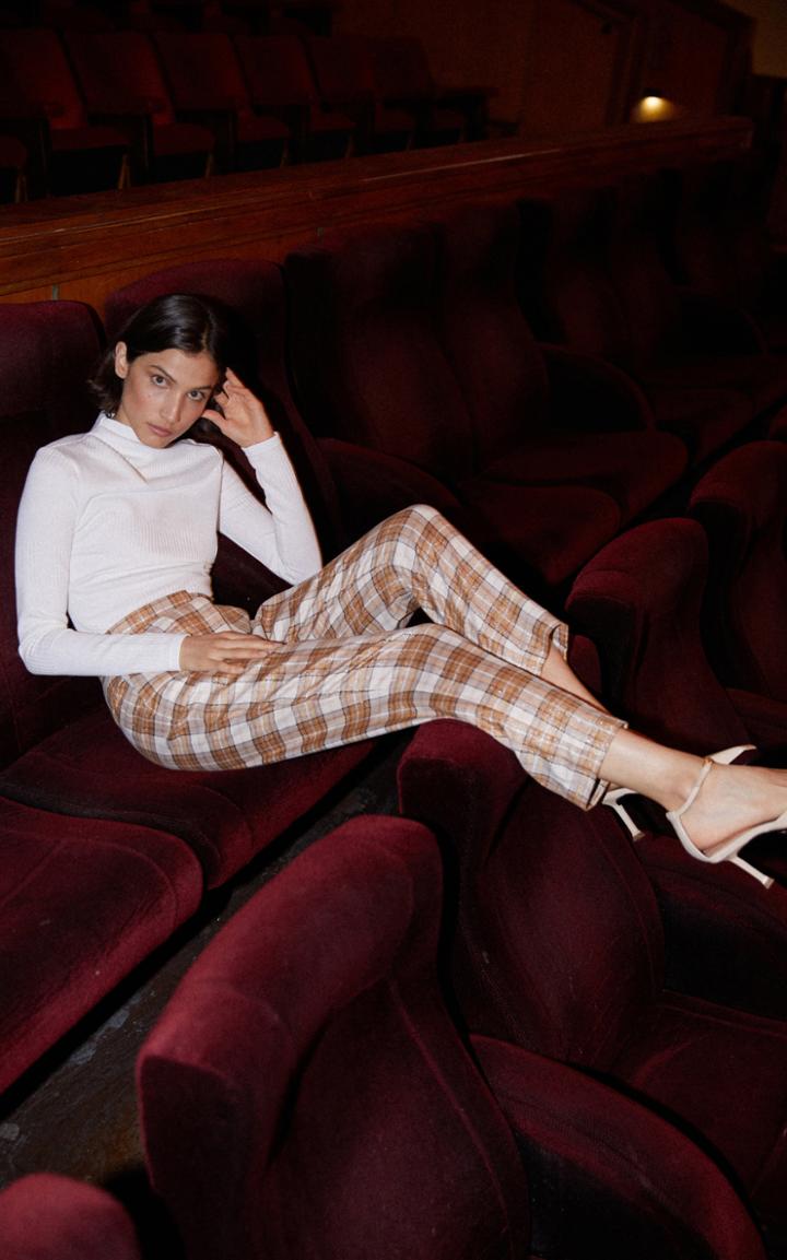 Moda Operandi Acler Nordek Plaid Straight-leg Pant