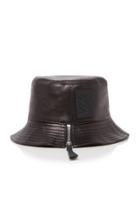 Loewe Fisherman Zip-detailed Leather Bucket Hat