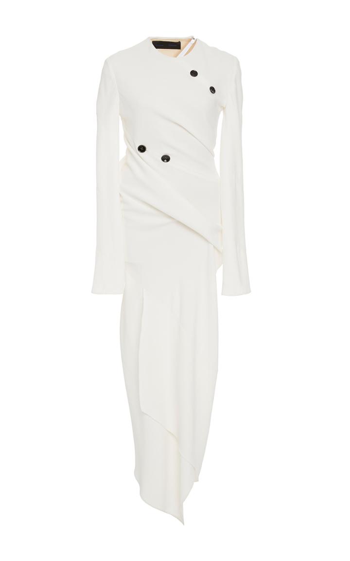 Proenza Schouler Spiral Ruched Satin Dress