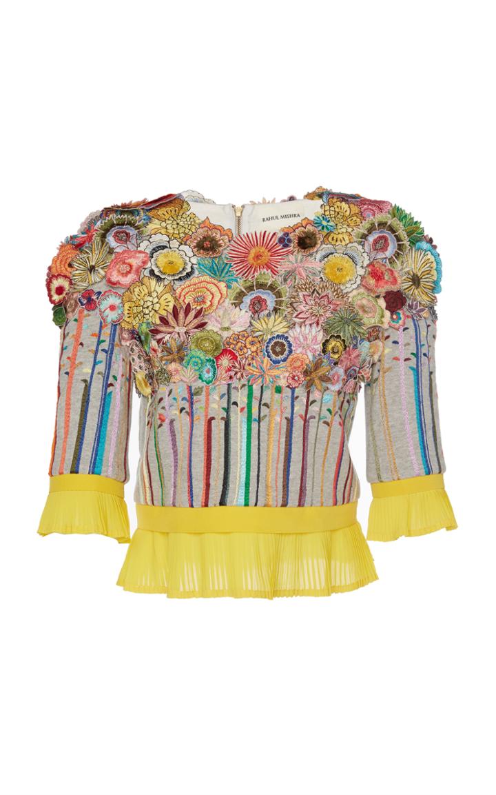Rahul Mishra 3d Flower Jersey Top