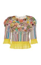 Rahul Mishra 3d Flower Jersey Top