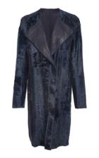 Akris Anello Lamb And Leather Coat