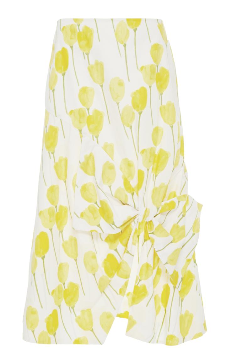 Claudia Li Asymmetrical Big Bow Skirt