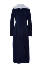 Brandon Maxwell Long Shearling Coat