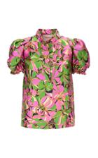 La Doublej Shortcake Printed Silk Shirt