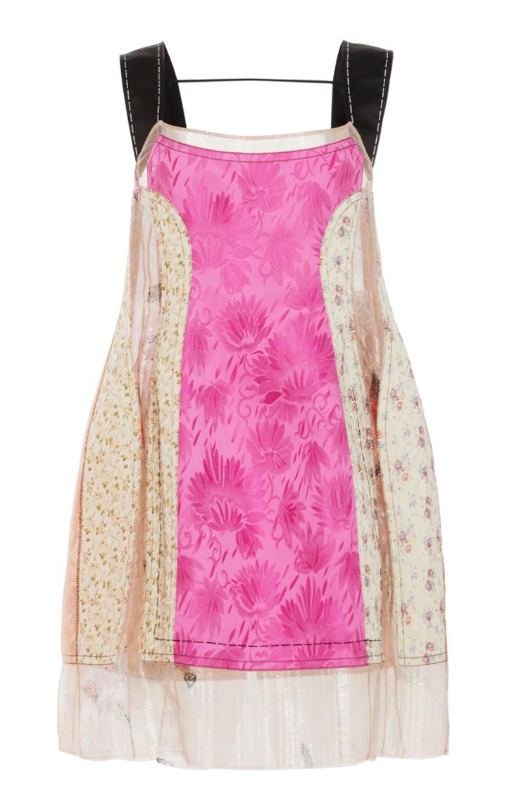 Marni Floral Tank Top With Ruffle Details