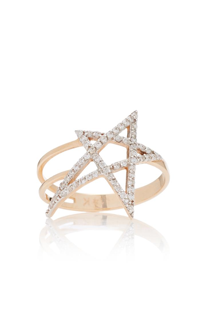 Kismet By Milka Struck Doodle Star Diamond Ring