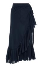 Loup Charmant Ruffled Cotton Wrap Skirt