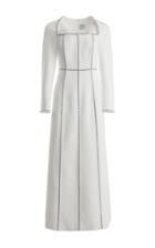 Moda Operandi Huishan Zhang Eden Crystal-trimmed Crepe Maxi Dress