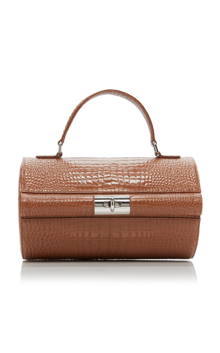 Gu De Richie Croc-effect Leather Bag