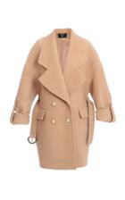 Balmain Belted Double-breasted Wool-blend Trench
