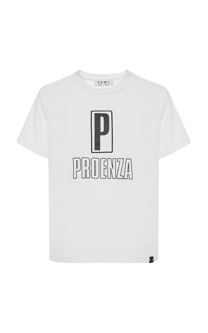 Proenza Schouler Pswl Logo-printed Cotton-jersey T-shirt