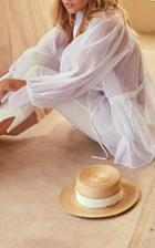 White Story Lumiere Floated Cotton Shirt