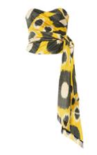 Oscar De La Renta Draped-front Silk Sash Top