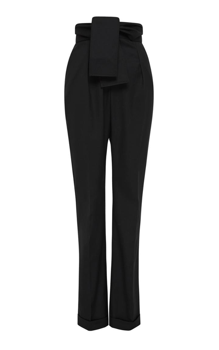 Moda Operandi Rebecca Vallance Faiza Belted Silk-wool Flared Pants