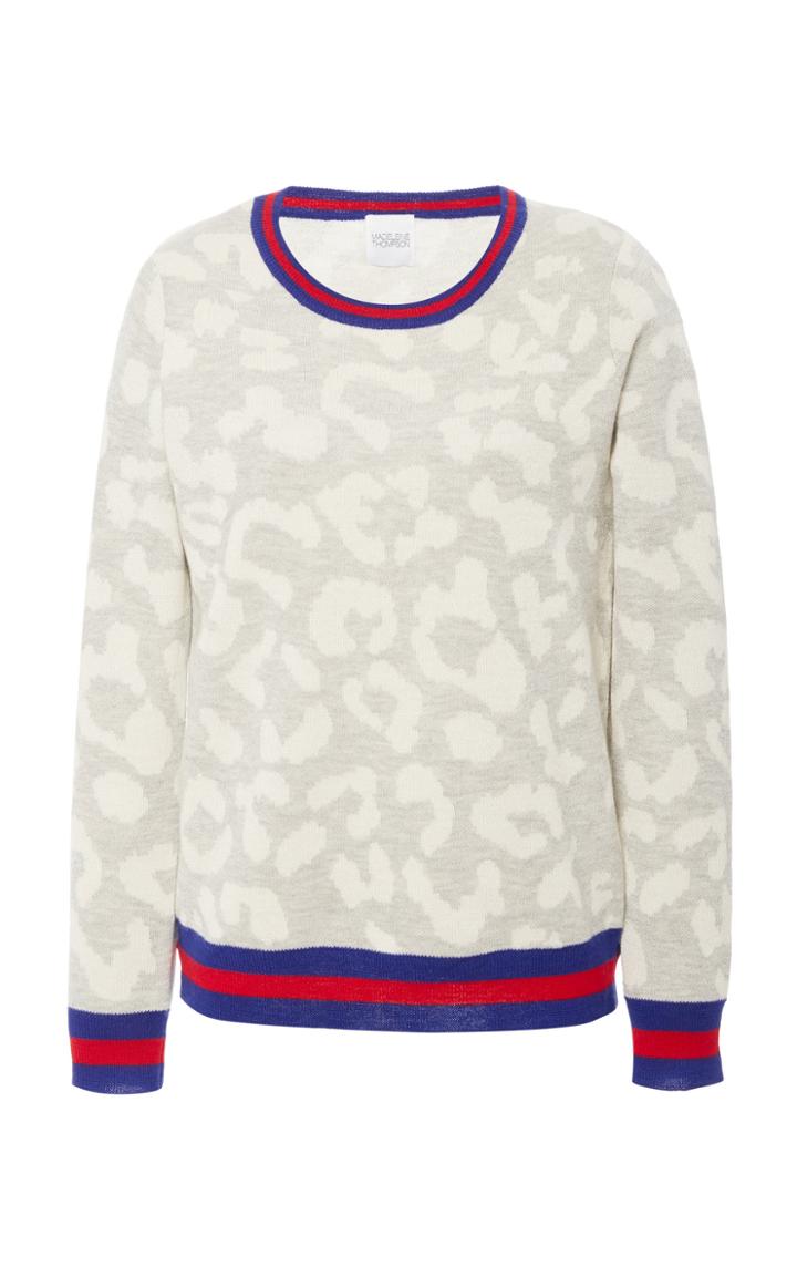 Moda Operandi Madeleine Thompson Rambo Printed Cashmere-silk Top Size: M