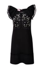 Giamba Lily Embroidered Dress With Lace Trim