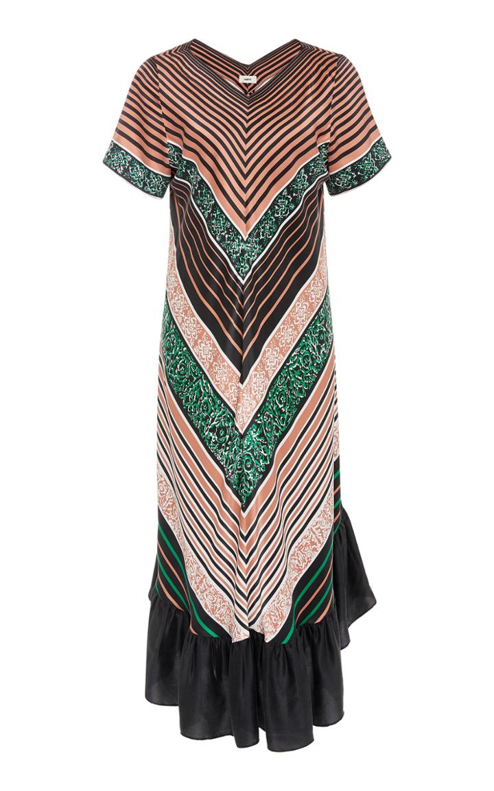 Warm Luau Chevron Dress
